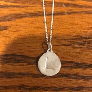 Helen Ficalora sterling silver L necklace